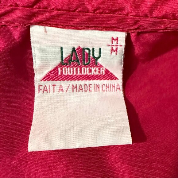 Vintage Lady Footlocker Top Women's Medium Silk Button Up Blouse Long Sleeve 80s - Picture 8 of 12